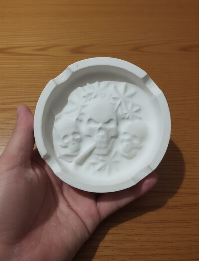 جا سیگاری طرح اسکلت