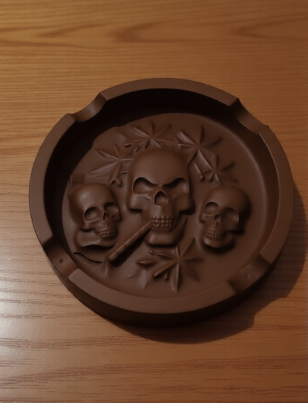 جا سیگاری طرح اسکلت
